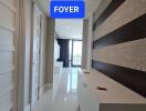 Modern foyer with stylish design