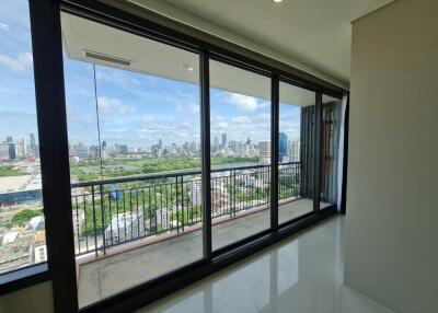 Balcony with a city view