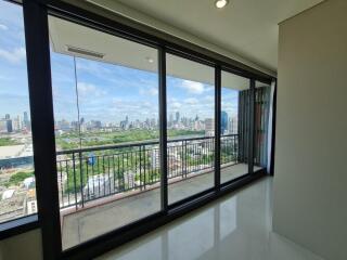 Balcony with a city view