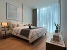 Modern bedroom with stylish decor