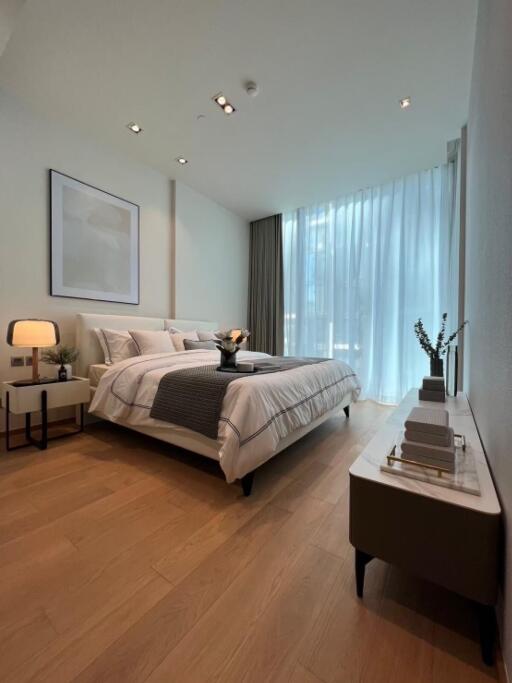 Modern bedroom with stylish decor