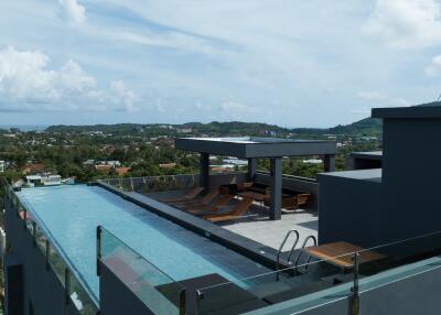 Rooftop swimming pool with panoramic view