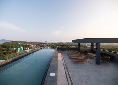 Rooftop pool with panoramic view