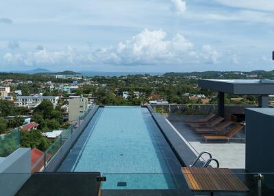 Rooftop swimming pool with panoramic views