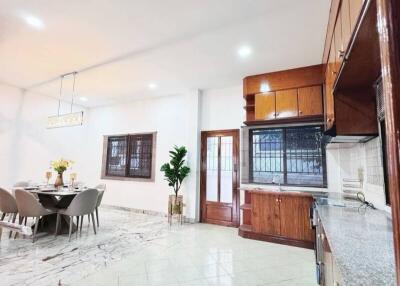 Spacious open-plan kitchen and dining area