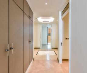 Spacious hallway with built-in storage