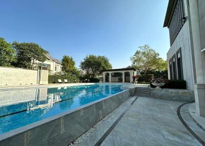 outdoor swimming pool area