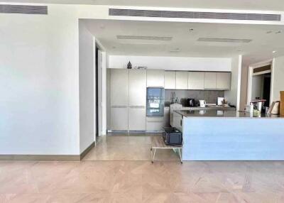 Modern kitchen with appliances and a central island