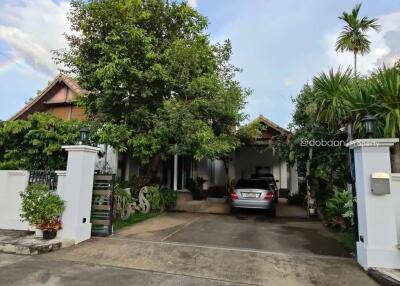 Single-story house with 2 bedrooms and 3 bathrooms in a project near Chiang Mai Airport