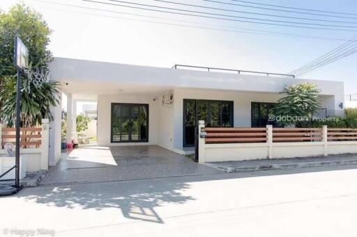 2-story detached house with 3 bedrooms and 2 bathrooms in a development near Chiang Mai Airport.