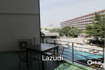 2 Bed with Pool View Condo in Town