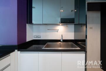 Modern kitchen with sink and counter