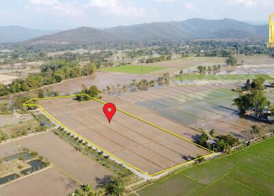 Aerial view of farmland