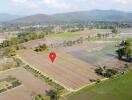 Aerial view of farmland