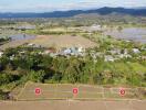 Aerial view of a rural area