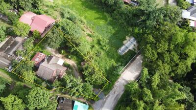 Aerial view of property with boundary marked