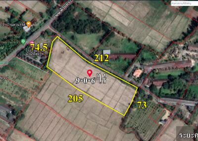 Satellite view of land plot