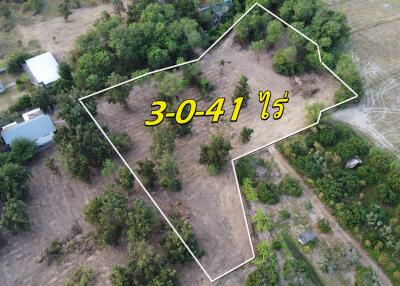 Aerial view of large plot of land for sale