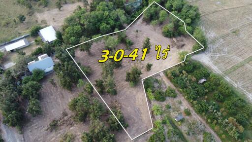 Aerial view of large plot of land for sale