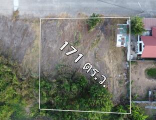 Aerial view of a property plot