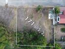 Aerial view of a property plot