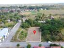 Empty land plot in a residential area