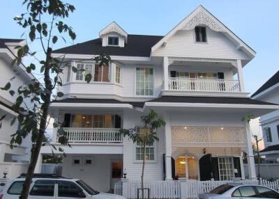 Exterior view of a multi-story house