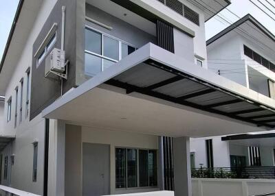 Modern two-story house exterior