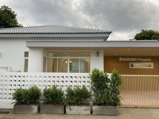 1-story detached house, 3 bedrooms, 2 bathrooms, San Sai zone, near HomePro San Sai.