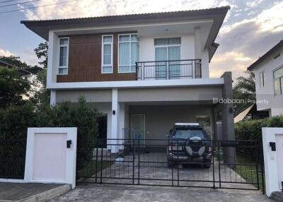 2-story detached house, 3 bedrooms, 3 bathrooms in a project near Maejo University.