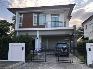 2-story detached house, 3 bedrooms, 3 bathrooms in a project near Maejo University.