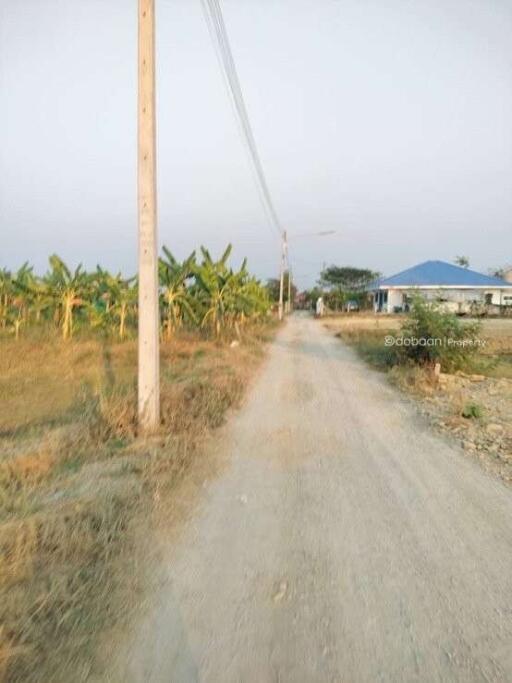 Beautiful plot of land, 2 rai, Hang Dong zone, near Kad San Phak Wan.