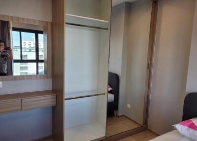 Bedroom with built-in wardrobe