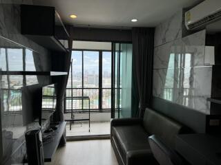 Living room with balcony view