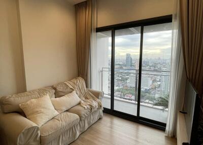 Modern living room with a view