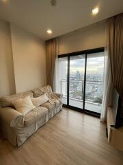 Modern living room with a view