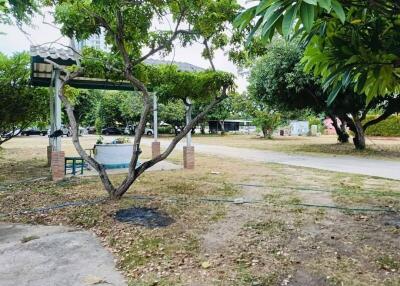 Spacious garden area