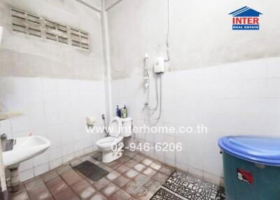 Simple bathroom with essential amenities