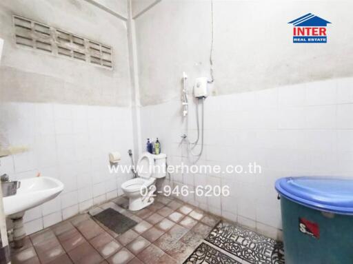 Simple bathroom with essential amenities