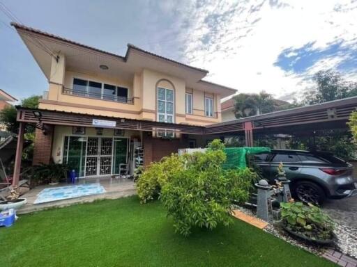 Front view of a two-story house