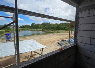 View from an under-construction building