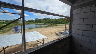 View from an under-construction building