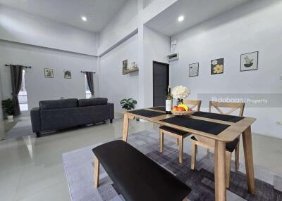 A single-story detached house with 3 bedrooms and 2 bathrooms, located in the Hang Dong area, close to Big C Supercenter Hang Dong 2.