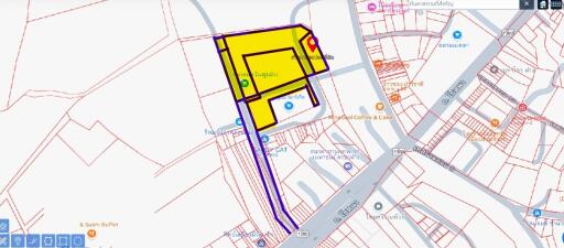 A map displaying property layout and surrounding area