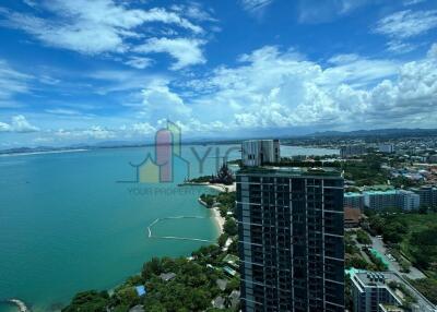 View from high-rise building overlooking the coastline