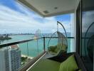 Balcony with ocean view