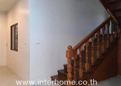 Wooden staircase in a home