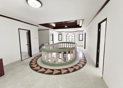 Spacious hallway with classic design