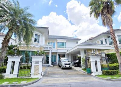 Front view of a modern residential house