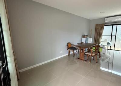 Dining area with table and chairs